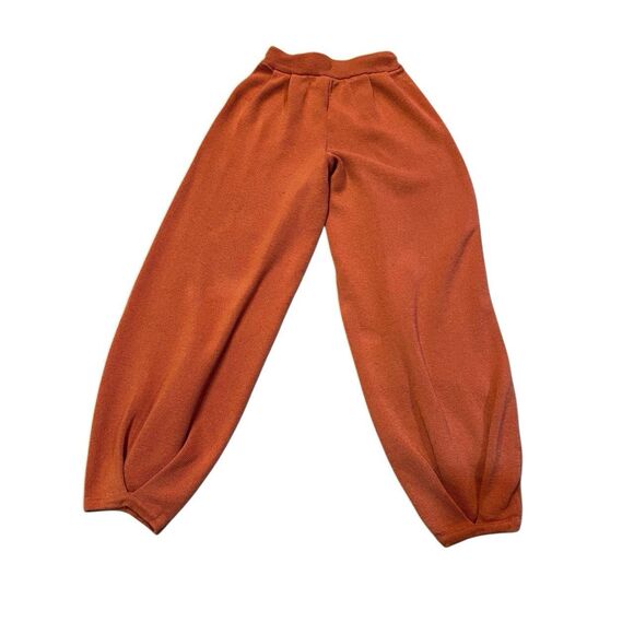 Free People FP Beach Pants Womens XS Knit Jogger Baggy Freya Stretch Rust Linen - Picture 3 of 10